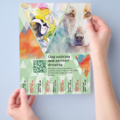 Haustier-Portrait-Flugblätter Flyer (Hand)