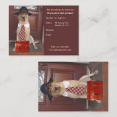 Haustier-Produkte u. Dienstleistungen Visitenkarte (Vorne/Hinten)