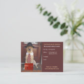 Haustier-Produkte u. Dienstleistungen Visitenkarte (Stehend Vorderseite)