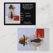 Haustier-Produkte u. Dienstleistungen Visitenkarte (Vorne/Hinten)