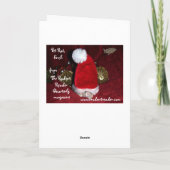 Haustier-Ratten-Feiertags-Gruß-Karte Feiertagskarte (Rückseite)