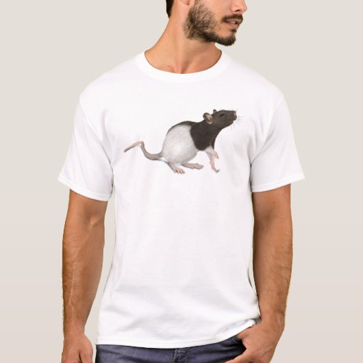 Haustier-Ratten-Malerei T-Shirt (Vorderseite)