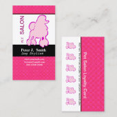 Haustier-rosa lila treuekarte (Vorne/Hinten)