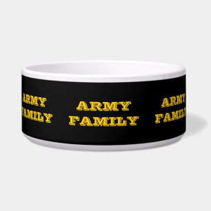Haustier-Schalen Armee Familie Napf