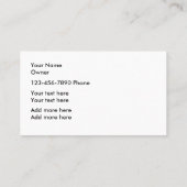 Haustier-Service einfaches Businesscards Visitenkarte (Rückseite)