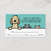 Haustier-Service Hund Katze Guinea Schwein Sonnige Visitenkarte (Vorderseite)