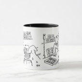Haustier-Shop Hund mit Einkaufskorb Tasse (Zentrum)