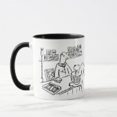 Haustier-Shop Hund mit Einkaufskorb Tasse (Links)