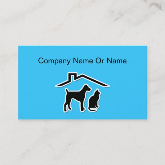 Haustier-Silhouette-Geschäfts-Karten Visitenkarte (Vorderseite)