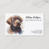 Haustier Sitter Hund Groomer Labrador Retriever We Visitenkarte (Vorderseite)