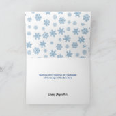 Haustier Sitter Hund mit Weihnachtsbaum und Santa Karte (Innenseite)