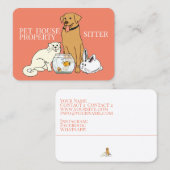 Haustier-Sitter - Visitenkarte (Vorne/Hinten)