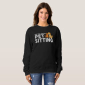 Haustier-Sitter-Welpe Beruflich Hundehandler Sweatshirt (Vorne ganz)