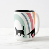 Haustier-Sitter Zweifarbige Tasse (VorderseiteRechts)