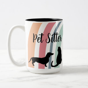 Haustier-Sitter Zweifarbige Tasse