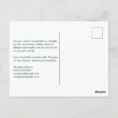 Haustier Sitting Haustier Sittisitter Niedlich ein Postkarte (Rückseite)