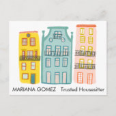 Haustier Sitting Haustier Sittisitter Niedlich ein Postkarte (Vorderseite)