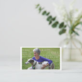 Haustier sitzen Geschäfts-Karte Visitenkarte (Stehend Vorderseite)