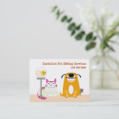 Haustier-sitzende Dienstleistungen Visitenkarte (Stehend Vorderseite)