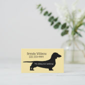 Haustier-sitzende Hundewanderer-Visitenkarte Visitenkarte (Stehend Vorderseite)