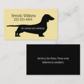 Haustier-sitzende Hundewanderer-Visitenkarte Visitenkarte (Vorne/Hinten)