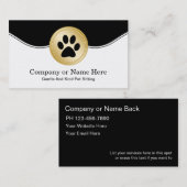 Haustier-sitzende Visitenkarten Visitenkarte (Vorne/Hinten)
