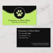 Haustier-sitzende Visitenkarten Visitenkarte (Vorne/Hinten)
