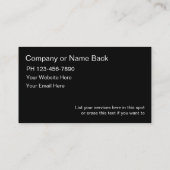 Haustier-sitzende Visitenkarten Visitenkarte (Rückseite)