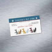 Haustier-sitzender Visitenkarte-Magnet Magnetische Visitenkarte (Beispiel)