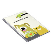 Haustier-sitzendes Geschäft Notizblock (Rechte Seite)