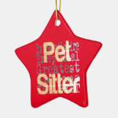 Haustier-Sonderbeauftragter Keramik Ornament (Links)