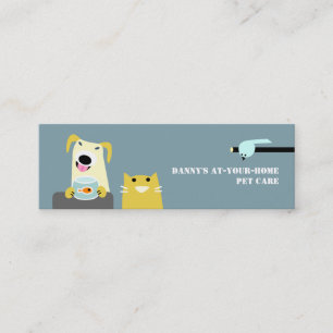 Haustier-Sorgfalt beruflich Mini Visitenkarte