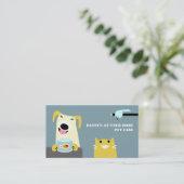 Haustier-Sorgfalt beruflich Visitenkarte (Stehend Vorderseite)