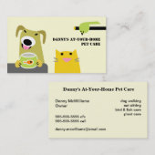 Haustier-Sorgfalt beruflich Visitenkarte (Vorne/Hinten)