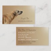 Haustier-Sorgfalt und Adoptions-Geschäfts-Karte Visitenkarte (Vorne/Hinten)