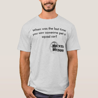 Haustier-Streifenwagen T-Shirt