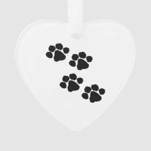 Haustier-Tatzen-Drucke für Tierliebhaber Ornament