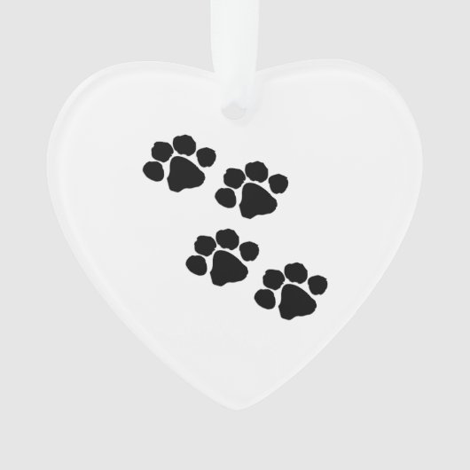 Haustier-Tatzen-Drucke für Tierliebhaber Ornament (Vorderseite)