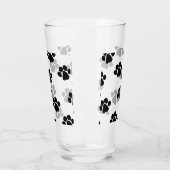 Haustier-Tatzen-Drucke Glas (Links)