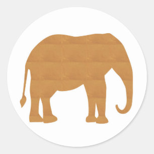 Haustier-Tier-Puppen-Spiel des Elefant-NVN353 Runder Aufkleber