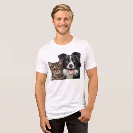 Haustier Tri-Blend Shirt (Vorderseite voll)