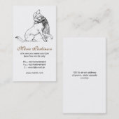 Haustier- und Menschenfreundschaftskarten Visitenkarte (Vorne/Hinten)