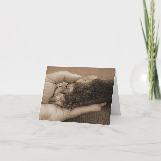 Haustier-Verlust - Touch eines Engels Karte (Vorderseite)