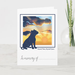Haustier-Verlust Trostkarte - Pitbull Karte