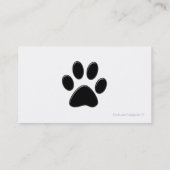 Haustier-Visitenkarten Visitenkarte (Rückseite)