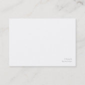 Haustier-Visitenkarten Visitenkarte (Rückseite)