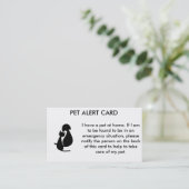 Haustier-wachsame Karte (Stehend Vorderseite)