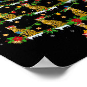 Haustier Weihnachten Weihnachten Bengalische Katze Poster (Ecke)