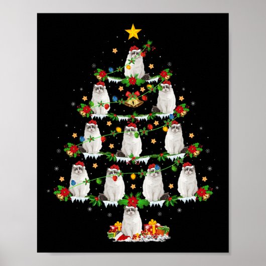 Haustier Weihnachten Weihnachten Weihnachten Ragdo Poster (Vorne)