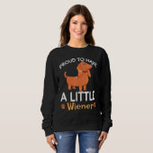 Haustier Wiener Hund Dackel Sweatshirt (Vorne ganz)